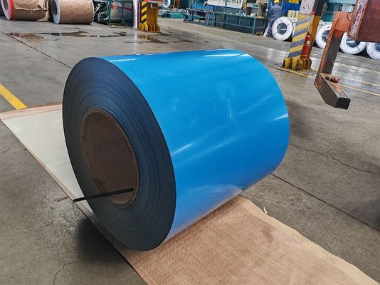 Купить 1250-мм рулон холоднокатаной стали с предварительным покрытием и цветным покрытием (PE / SMP / HDP / PVDF) и верхним слоем краски толщиной 10–25 мкм для кровельных и панельных работ online manufacture