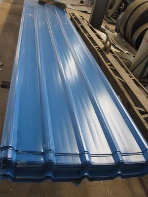 Купить JIS G3322 CGLCC ASTM A792 Предварительно окрашенные гофрированные стальные кровельные листы длина 1500-3800 мм для кровельных и стенных облицовок online manufacture