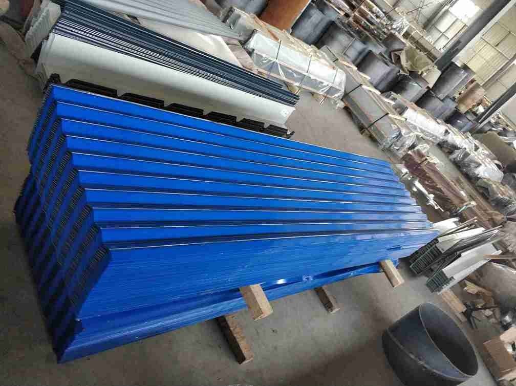 24 калибра ASTM CGCC оцинкованные гофрированные металлические кровельные листы для кровельных и стеновых облицовок